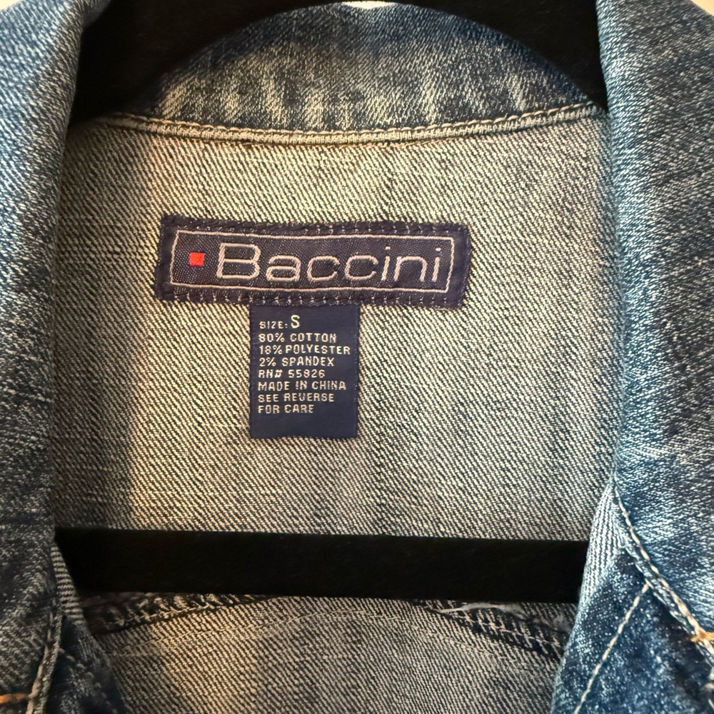 Baccini Medium Blue Denim Jacket - image 2
